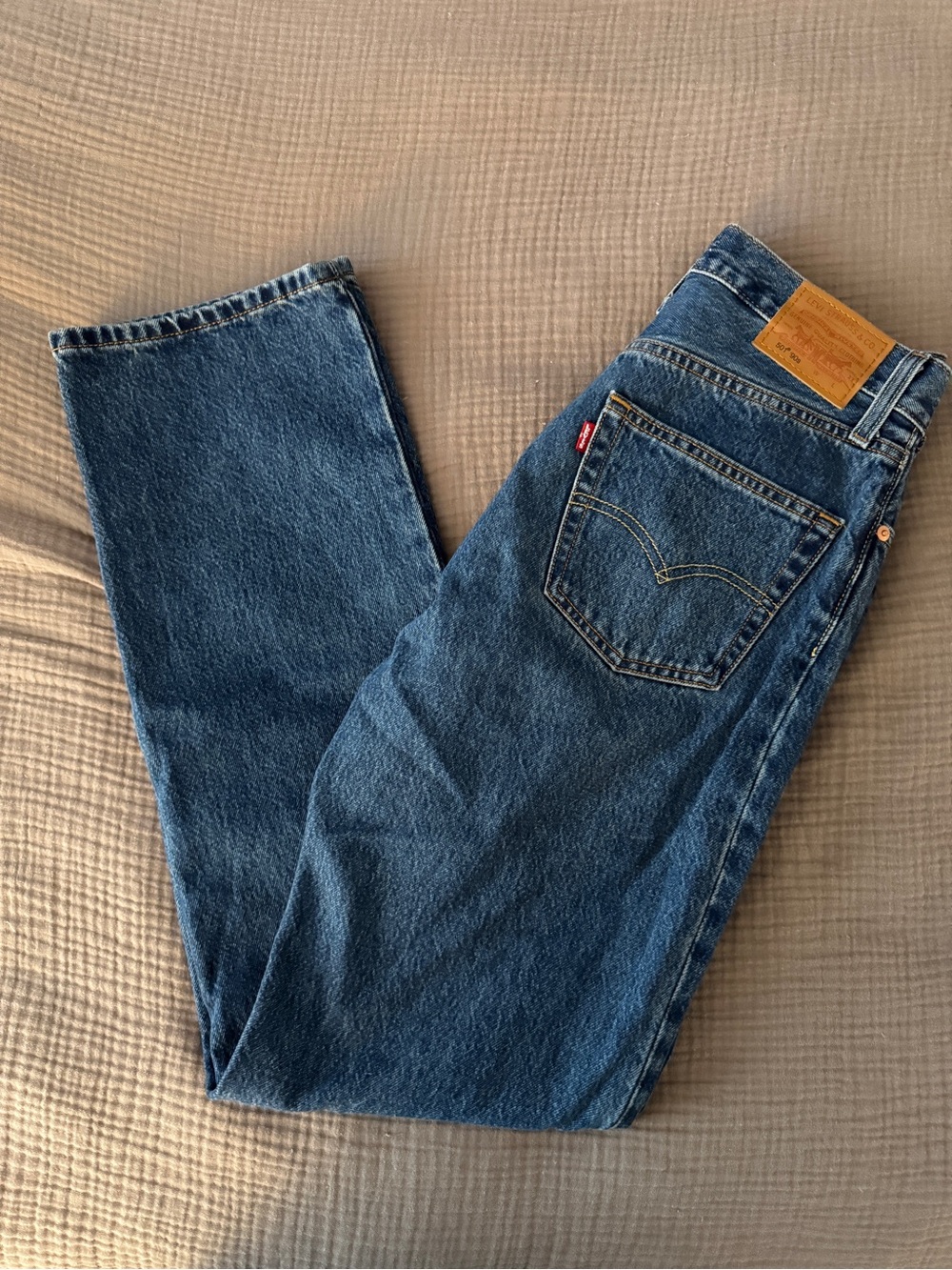 Dark Wash Levi’s 501 90s Jeans - Picture 3 of 5